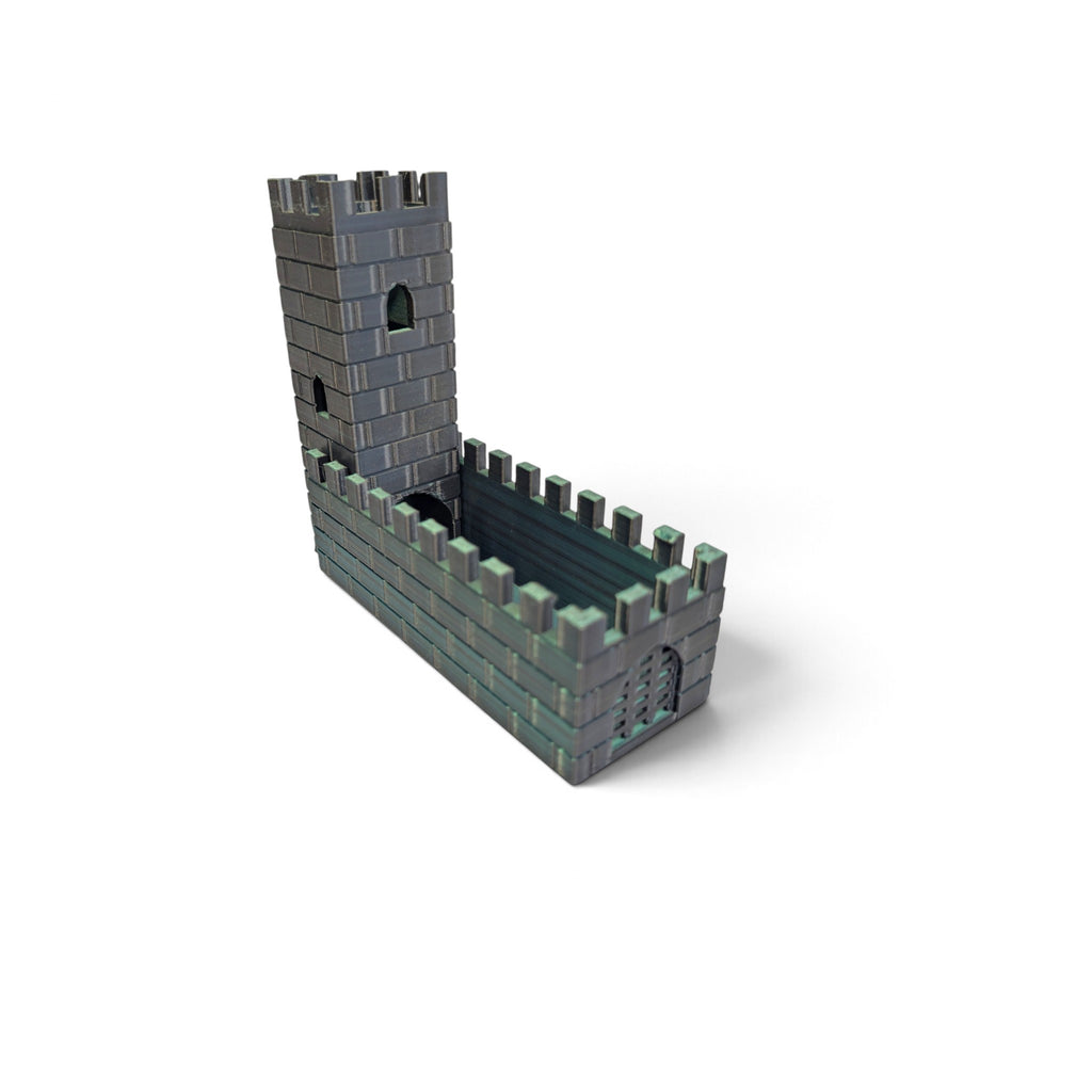 Castle folding dice tower